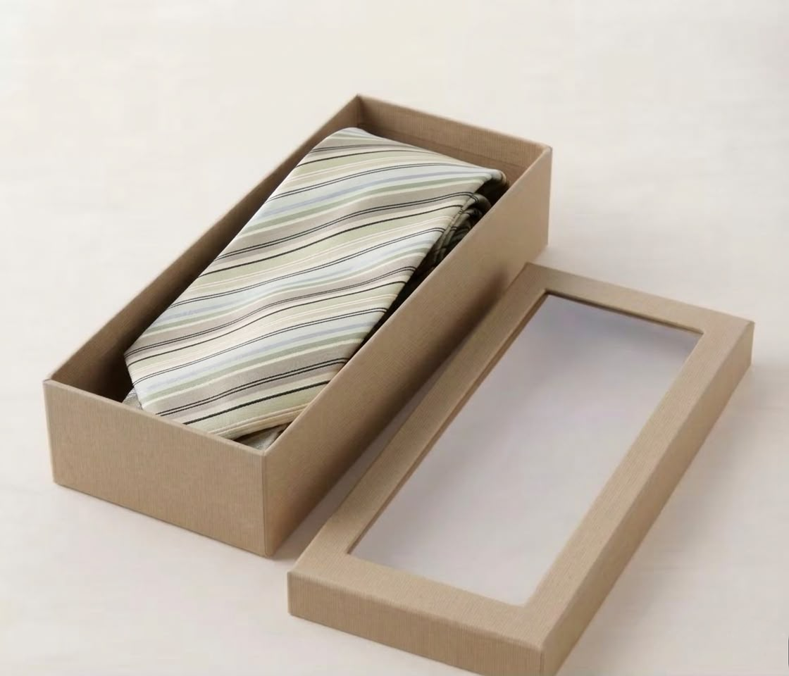 Van Graaf Beige Striped Seide Silk Necktie Made in Germany