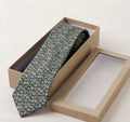Alpi Green Multicolor Paisley Seide Silk Necktie