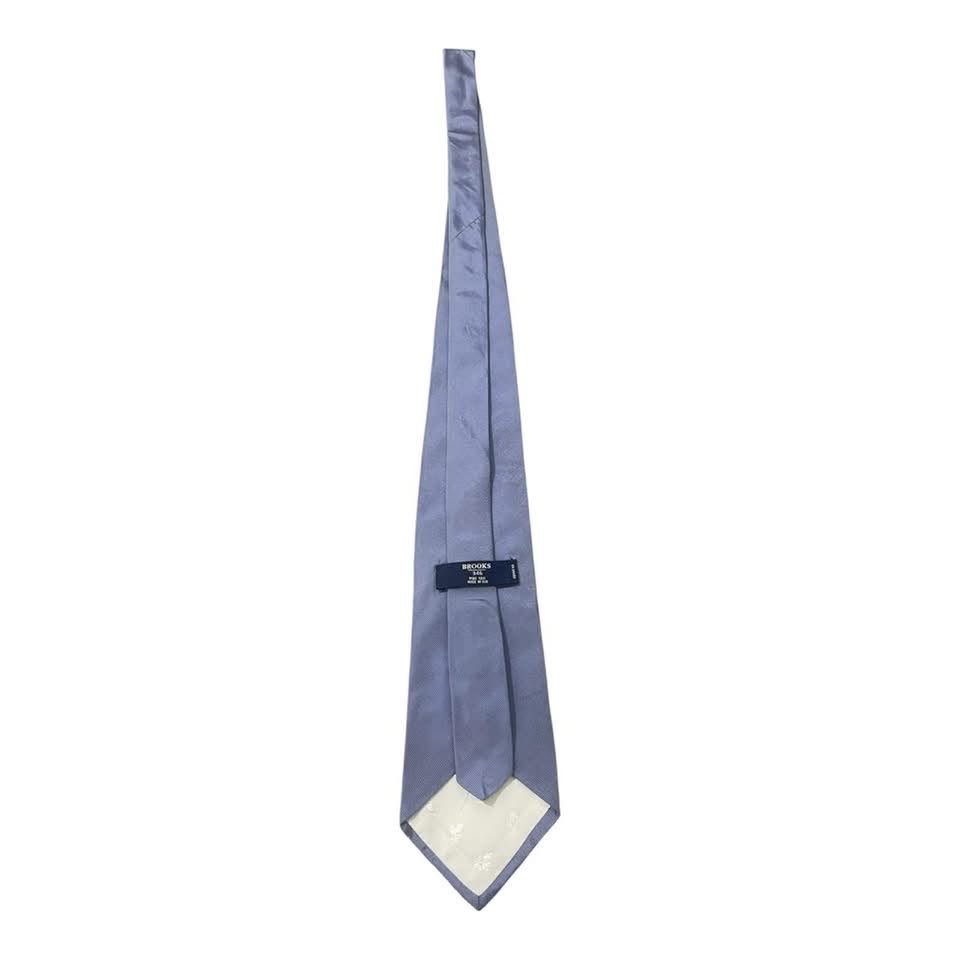 Brooks Brothers 346 Blue Pure Silk Necktie Made in USA
