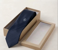Van Megen Krefeld Exclusiv Design Mercedes-Benz Navy Blue Silk Necktie